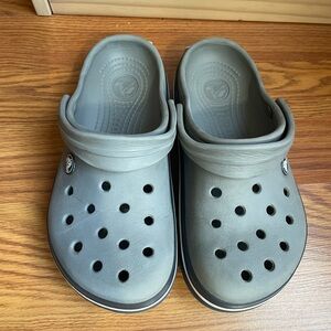 Crocs size 4 kids used gray
